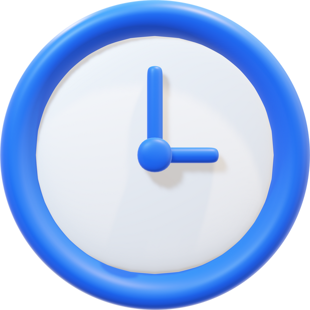 3D Clock Icon